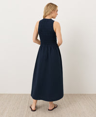 Coastal Double Gauze Smocked Dress