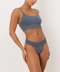 Lace Waist Thong