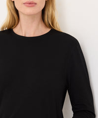 Luxe Essential Crewneck Long Sleeve Tee