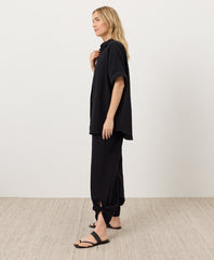 Coastal Double Gauze Split Hem Pant