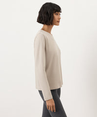 Luxe Essential Crewneck Long Sleeve Tee