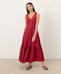 Coastal Double Gauze Beach To Brunch Maxi Dress