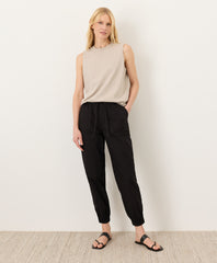 Stretch Poplin Jogger
