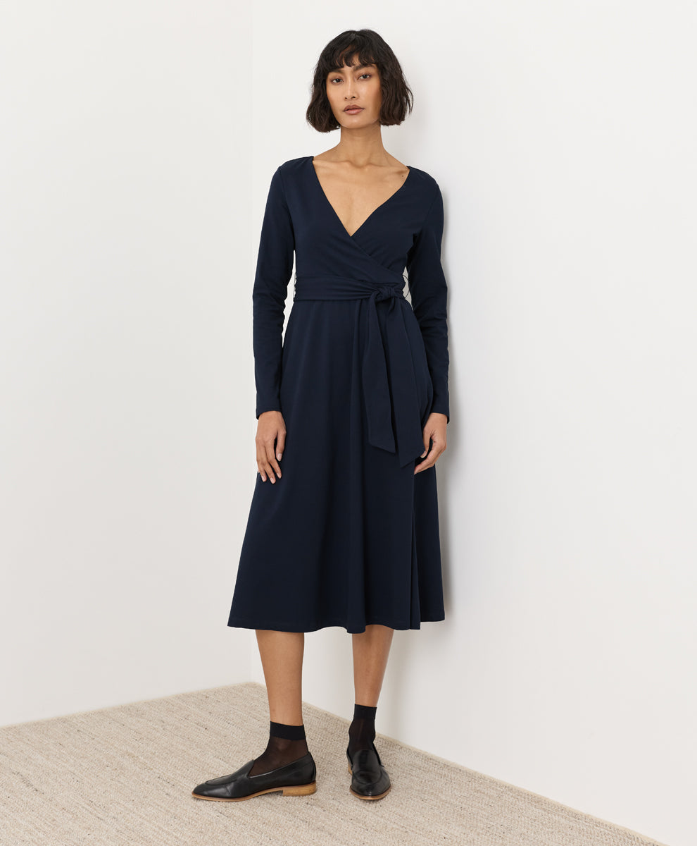 Fit & Flare Wrap Dress