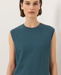 Soft-Slub Essential Easy Muscle Tee Dress