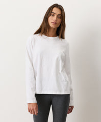 Soft-Slub Essential Crewneck Long Sleeve Tee