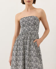Fit & Flare Strapless Dress