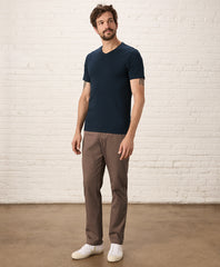 Luxe Essential Slim Fit V-Neck Tee