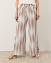 Coastal Double Gauze Split Hem Pant