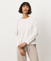 Luxe Essential Crewneck Long Sleeve Tee