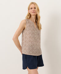 Coastal Double Gauze Henley Tank