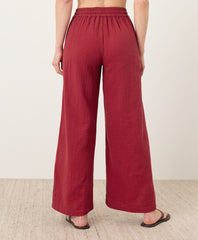 Coastal Double Gauze Split Hem Pant