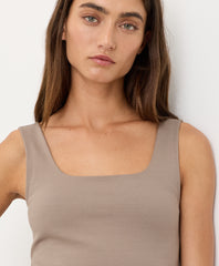 On The Go-To Square Neck Tank