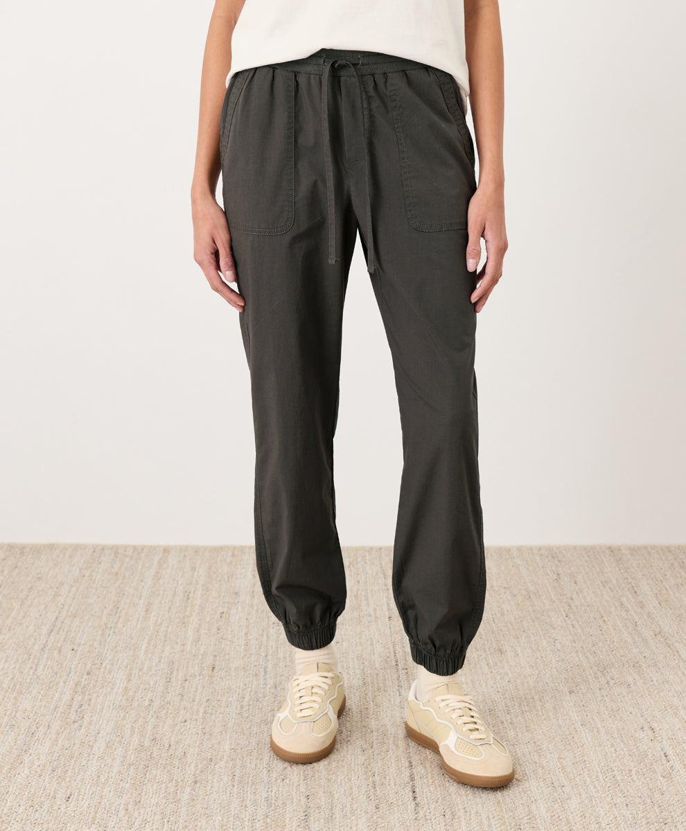 Stretch Poplin Jogger
