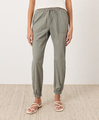 Stretch Poplin Jogger