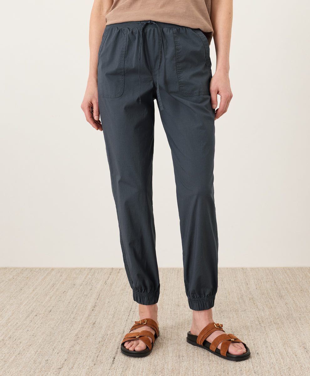 Stretch Poplin Jogger
