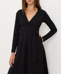 Fit & Flare Wrap Dress