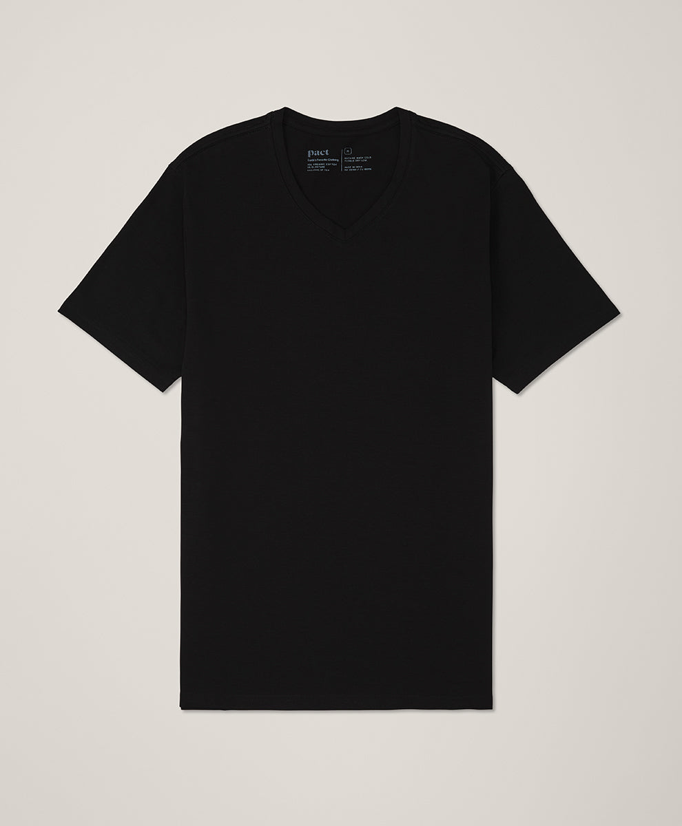 Luxe Essential Slim Fit V-Neck Tee