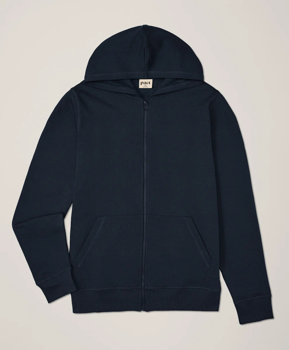 Brushed Fleece Zip Hoodie