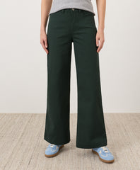 Stretch Twill Wide Leg Pant