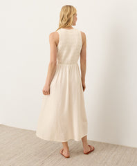 Coastal Double Gauze Smocked Dress