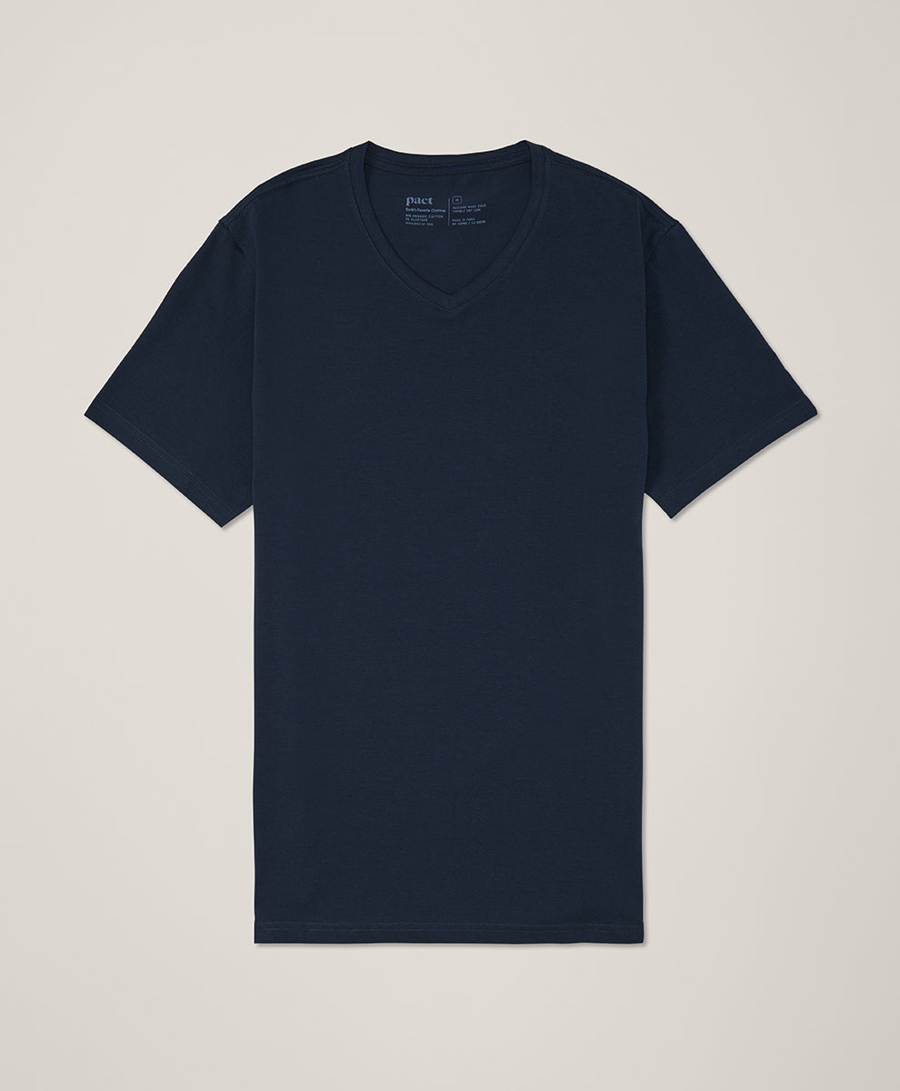 Luxe Essential Slim Fit V-Neck Tee