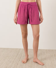 Coastal Double Gauze Curved Hem Short