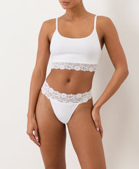Lace Waist Thong