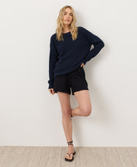 Coastal Double Gauze Curved Hem Short