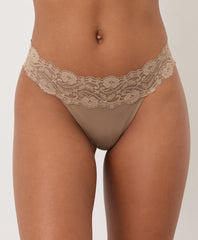 Lace Waist Thong