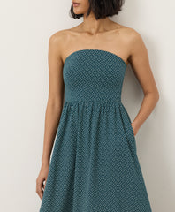 Fit & Flare Strapless Dress