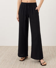 Coastal Double Gauze Split Hem Pant
