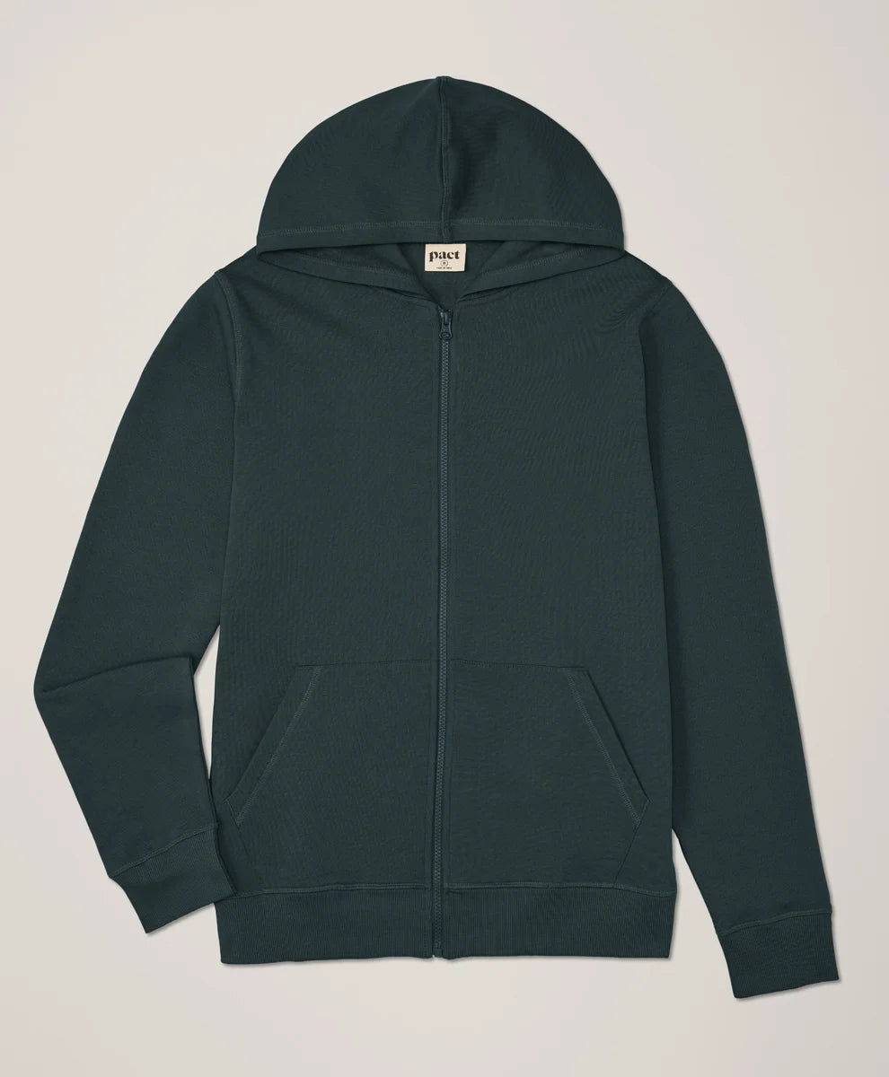 Brushed Fleece Zip Hoodie