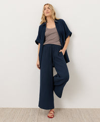 Coastal Double Gauze Oversized Shirt