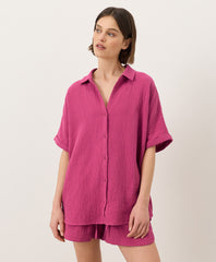 Coastal Double Gauze Oversized Shirt