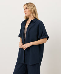 Coastal Double Gauze Oversized Shirt