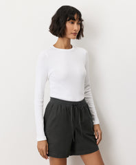 Perfect Rib Crewneck Long Sleeve Tee